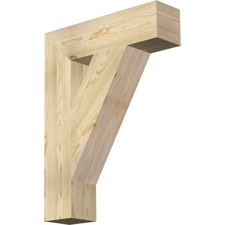 Traditional Block Rough Sawn Bracket, Douglas Fir, 6W X 24D X 32H